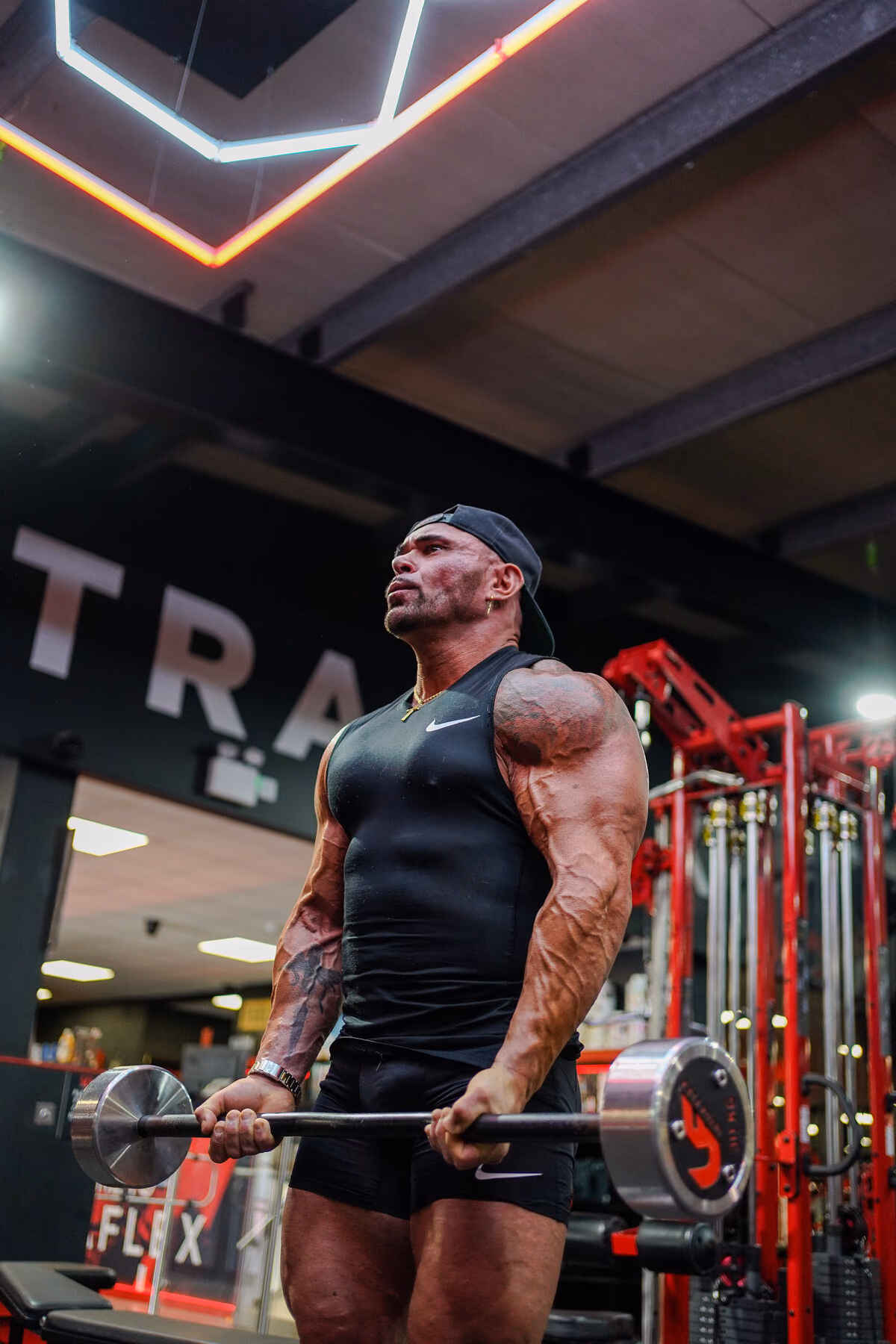 Ricky Moore in the gym